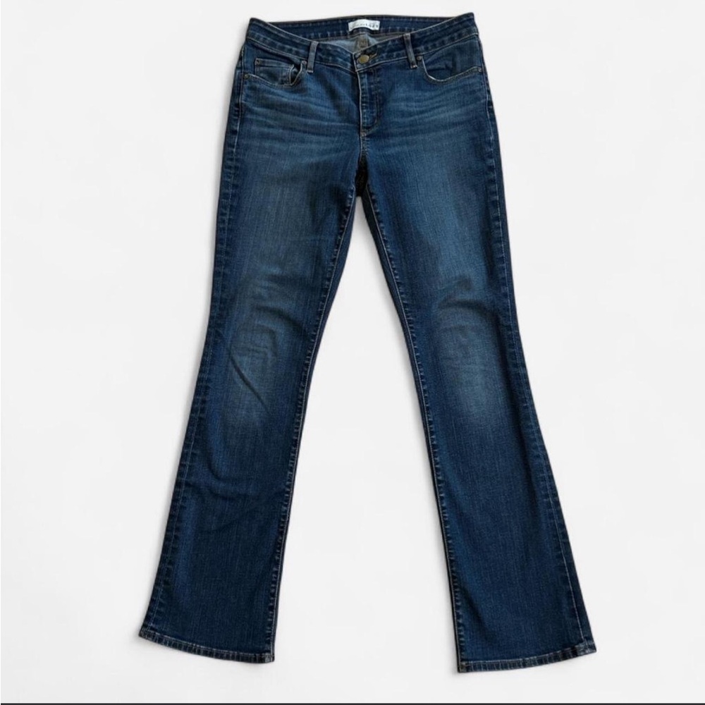 LOFT Dark Blue Curvy Bootcut Jeans